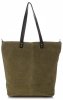 Kožené kabelka shopper bag Vera Pelle zelená 80041
